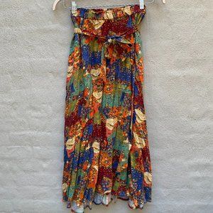 Anthropologie Floral Maxi Skirt